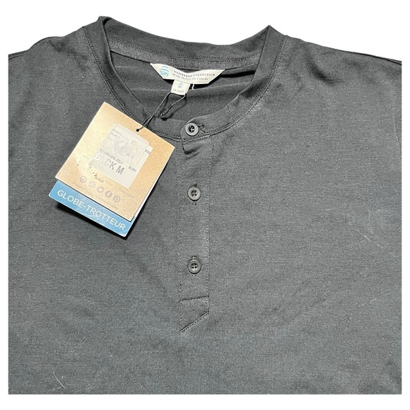 Tilley Wanderer Collection Shirt Rockies Henley Short Sleeve Blk Size Med BLRH1 - Picture 5 of 16